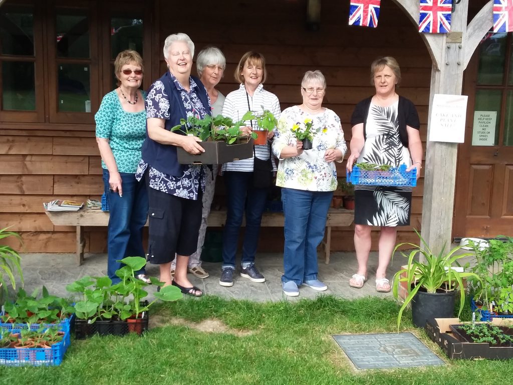 WI 'Plant ladies' at their 2018 Plant and Cake Sale. Meet them again on
11 May 2019 in the Egerton Sports Pavilion.